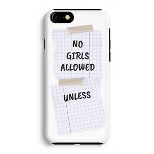 CaseCompany No Girls Allowed Unless: iPhone 8 Tough Case