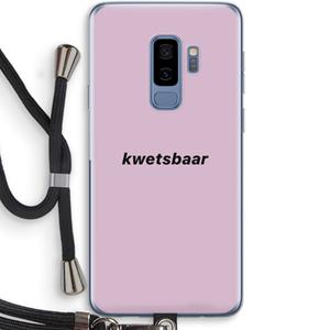 CaseCompany kwetsbaar: Samsung Galaxy S9 Plus Transparant Hoesje met koord