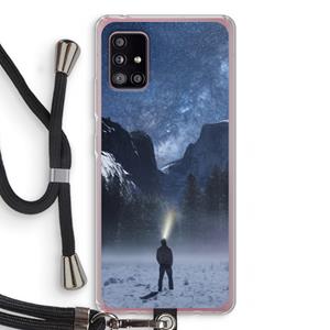 CaseCompany Wanderlust: Samsung Galaxy A51 5G Transparant Hoesje met koord