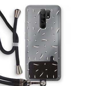 CaseCompany Hipster stripes: Xiaomi Redmi 9 Transparant Hoesje met koord