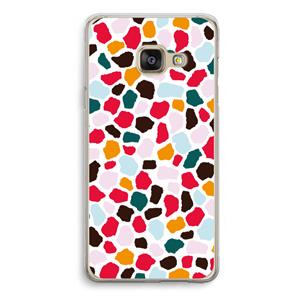 CaseCompany Colored Giraffe: Samsung Galaxy A3 (2016) Transparant Hoesje