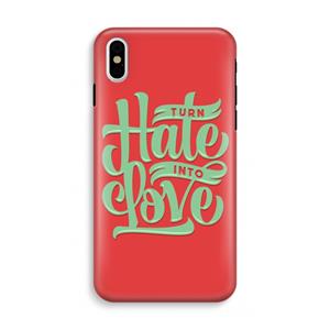 CaseCompany Turn hate into love: iPhone XS Tough Case