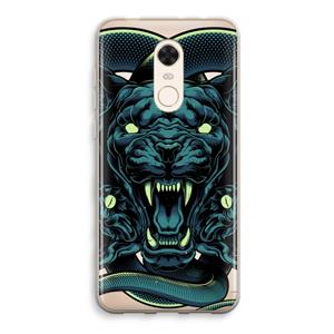 CaseCompany Cougar and Vipers: Xiaomi Redmi 5 Transparant Hoesje