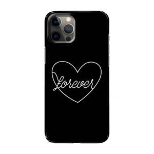 CaseCompany Forever heart black: Volledig geprint iPhone 12 Pro Max Hoesje