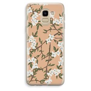 CaseCompany Blossoming spring: Samsung Galaxy J6 (2018) Transparant Hoesje