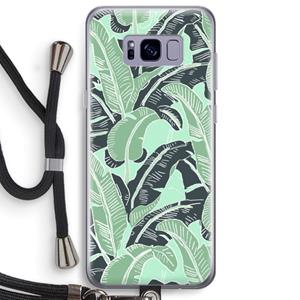 CaseCompany This Sh*t Is Bananas: Samsung Galaxy S8 Plus Transparant Hoesje met koord