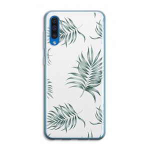 CaseCompany Simple leaves: Samsung Galaxy A50 Transparant Hoesje
