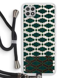 CaseCompany Moroccan tiles: Samsung Galaxy A22 4G Transparant Hoesje met koord