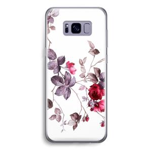 CaseCompany Mooie bloemen: Samsung Galaxy S8 Transparant Hoesje