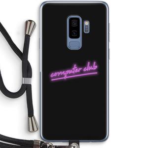 CaseCompany Vice Black: Samsung Galaxy S9 Plus Transparant Hoesje met koord