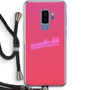 CaseCompany Vice Glow: Samsung Galaxy S9 Plus Transparant Hoesje met koord