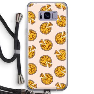 CaseCompany You Had Me At Pizza: Samsung Galaxy S8 Plus Transparant Hoesje met koord