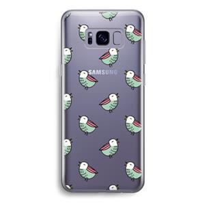 CaseCompany Vogeltjes: Samsung Galaxy S8 Transparant Hoesje