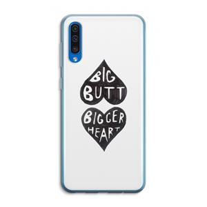 CaseCompany Big butt bigger heart: Samsung Galaxy A50 Transparant Hoesje