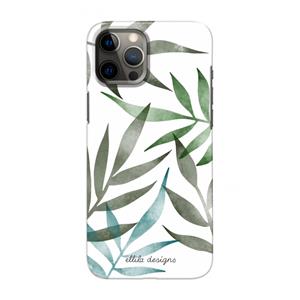 CaseCompany Tropical watercolor leaves: Volledig geprint iPhone 12 Pro Max Hoesje