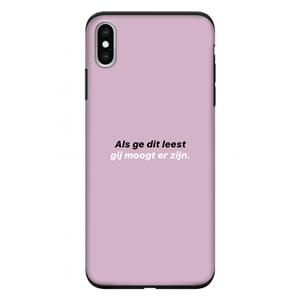 CaseCompany gij moogt er zijn: iPhone XS Max Tough Case