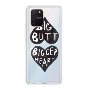 CaseCompany Big butt bigger heart: Samsung Galaxy S10 Lite Transparant Hoesje
