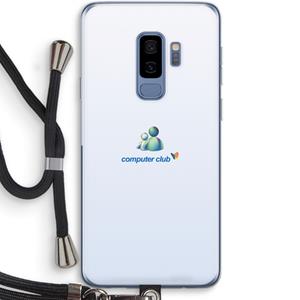 CaseCompany MSN: Samsung Galaxy S9 Plus Transparant Hoesje met koord