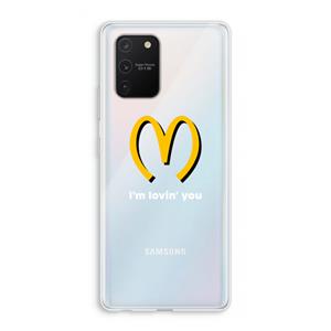 CaseCompany I'm lovin' you: Samsung Galaxy S10 Lite Transparant Hoesje