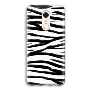 CaseCompany Zebra pattern: Xiaomi Redmi 5 Transparant Hoesje
