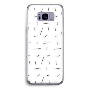 CaseCompany Hipster stripes: Samsung Galaxy S8 Transparant Hoesje