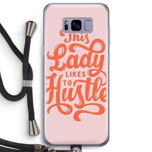 CaseCompany Hustle Lady: Samsung Galaxy S8 Plus Transparant Hoesje met koord