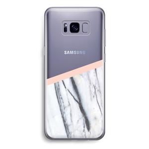 CaseCompany A touch of peach: Samsung Galaxy S8 Transparant Hoesje