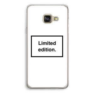 CaseCompany Limited edition: Samsung Galaxy A3 (2016) Transparant Hoesje