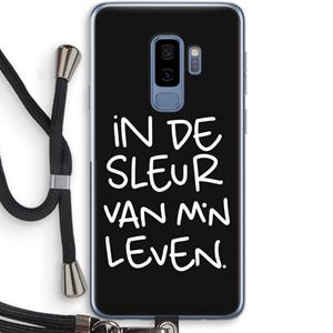 CaseCompany De Sleur: Samsung Galaxy S9 Plus Transparant Hoesje met koord