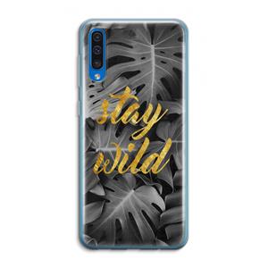 CaseCompany Stay wild: Samsung Galaxy A50 Transparant Hoesje