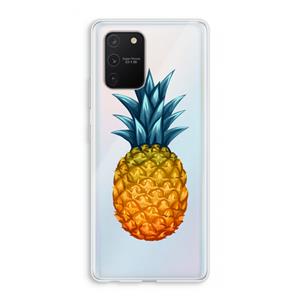 CaseCompany Grote ananas: Samsung Galaxy S10 Lite Transparant Hoesje