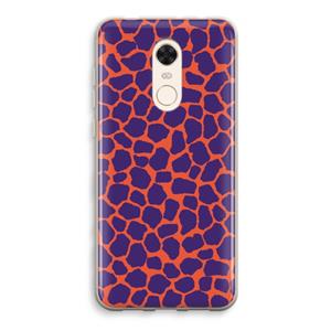 CaseCompany Purple Giraffe: Xiaomi Redmi 5 Transparant Hoesje