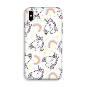 CaseCompany Rainbow Unicorn: iPhone XS Tough Case