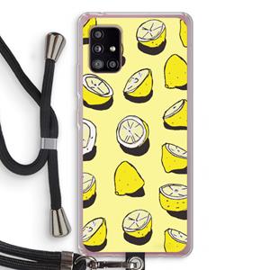 CaseCompany When Life Gives You Lemons...: Samsung Galaxy A51 5G Transparant Hoesje met koord