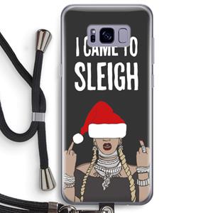 CaseCompany Came To Sleigh: Samsung Galaxy S8 Plus Transparant Hoesje met koord