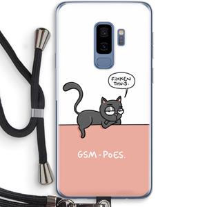 CaseCompany GSM poes: Samsung Galaxy S9 Plus Transparant Hoesje met koord