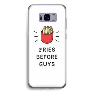 CaseCompany Fries before guys: Samsung Galaxy S8 Transparant Hoesje