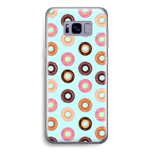 CaseCompany Donuts: Samsung Galaxy S8 Transparant Hoesje