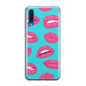 CaseCompany Bite my lip: Samsung Galaxy A50 Transparant Hoesje