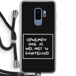 CaseCompany Schotelvod: Samsung Galaxy S9 Plus Transparant Hoesje met koord