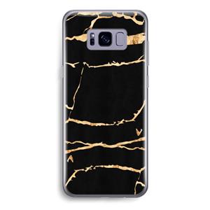 CaseCompany Gouden marmer: Samsung Galaxy S8 Transparant Hoesje