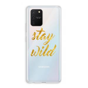 CaseCompany Stay wild: Samsung Galaxy S10 Lite Transparant Hoesje