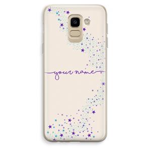 CaseCompany Sterren: Samsung Galaxy J6 (2018) Transparant Hoesje