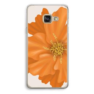 CaseCompany Orange Ellila flower: Samsung Galaxy A3 (2016) Transparant Hoesje
