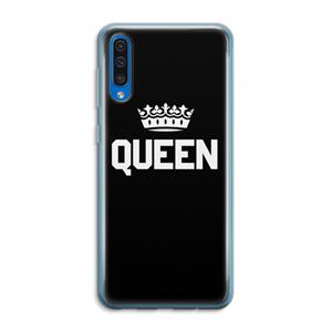 CaseCompany Queen zwart: Samsung Galaxy A50 Transparant Hoesje