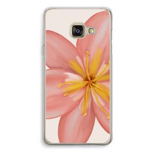CaseCompany Pink Ellila Flower: Samsung Galaxy A3 (2016) Transparant Hoesje