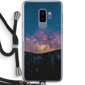 CaseCompany Travel to space: Samsung Galaxy S9 Plus Transparant Hoesje met koord