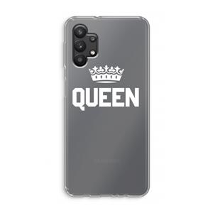CaseCompany Queen zwart: Samsung Galaxy A32 5G Transparant Hoesje