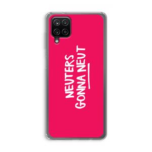 CaseCompany Neuters (roze): Samsung Galaxy A12 Transparant Hoesje