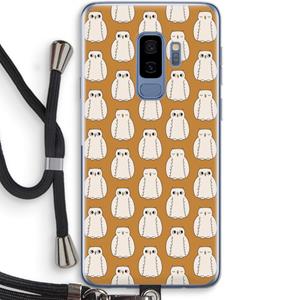 CaseCompany Uilen: Samsung Galaxy S9 Plus Transparant Hoesje met koord